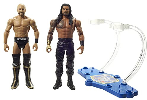 WWE HDM07 - Roman Reigns vs Cesaro Championship Showdown 2er-Pack Actionfiguren (ca. 15 cm) Monday Night RAW Battle Pack, Spielzeug ab 6 Jahren