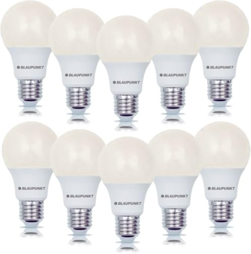 Blaupunkt Lampadina LED con Attacco E27 - Vite Edison - Illuminazione Ambiente - 12W - Equivalenti 86W - Luce Bianca Calda 2700K - Lampadine Efficienza e Risparmio Energetico - Lampada - Box 10 Pezzi