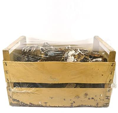 Aurora Store Cassetta 4 kg Sughero INNEVATO Corteccia presepe Box Pezzi Assortiti Varie Misure per presepio Napoletano casolari Decorazione