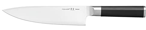 Fiskars kockkniv, Sensei, Längd: 32,9 cm, Rostfritt stål med hög kolhalt/plast, 1024269