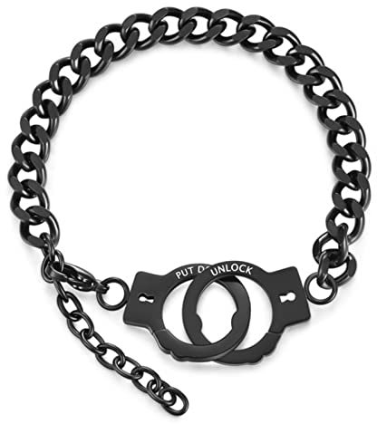 Vogue Paar Armband Handschellen für Frauen Männer Titan Stahl Gold Armbänder Party Schmuck Geschenk für Frauen