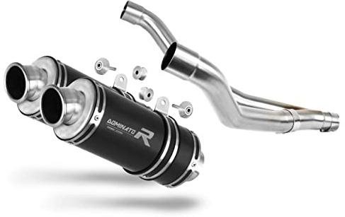 DOMINATOR Terminale di Scarico Marmitta Silenziatore GP1 NERO compatibile con TDM 850 1996-2001