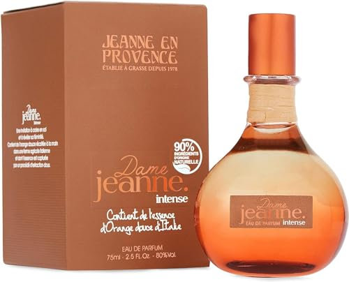JEANNE EN PROVENCE - Parfum Femme Dame Jeanne Intense - Eau de parfum - Flacon Vaporisateur 75 ml - Fabriqué en France à Grasse