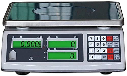 Balance de Cuisine, Balance électronique ， Balance électronique industrielle de pesage de 15 kg à 30 kg de haute précision, précise à 0,1 g domestique appelée multifonctionnelle (taille : 30 kg/1 g)