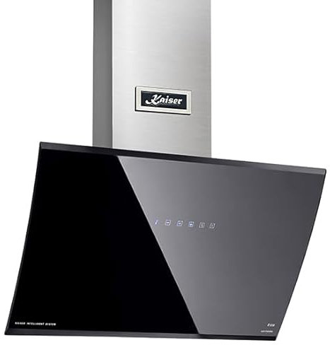 Kaiser AT 6488 Dunstabzugshaube kopffrei 60 cm,Automatische Kontaktlose Öffnung, kopffreihaube,1250 m³/h, Edelstahl Glas, Wandhaube, Dunstabzug,Timer,Abluft-/Umlufthaube