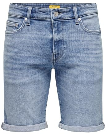 ONSPLY MBD 8772 Pantaloncini Tai DNM Noos, Media Blu Denim, L