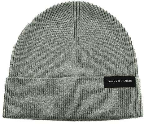 TOMMY HILFIGER Corporate Uptown Wool Beanie Grey Melange
