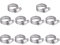 MindWissUp 10 Pièces de Colliers de Serrage 13-19mm, Colliers Réglables en Acier Inoxydable 304, Colliers de Serrage à Vis sans Fin pour Tuyaux et Raccords