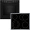 NEFF EDX4PB, Set bestehend aus E2CCG6AK0, N 30, Einbauherd mit CircoTherm, 60 x 60 cm, Schwarz und M13R42N2, N 50, herdgesteuertes Elektrokochfeld, 60 cm, Schwarz, mit Rahmen aufliegend