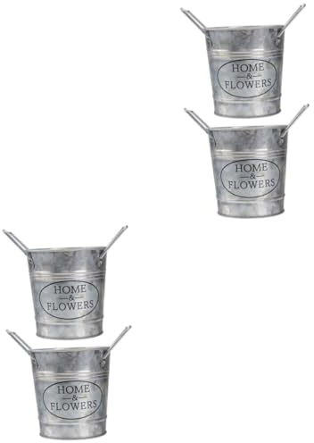 Milisten 4pièces Pots De Fleurs Vintage De Pots De Plantes De Bureau pour Décoration Intérieure Design Créatif Et Élégant pour Maison Et Jardin