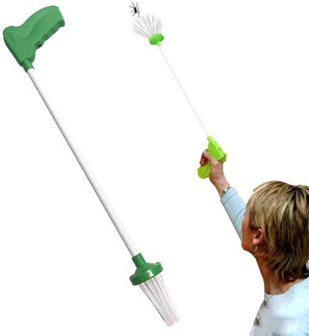 65 cm Spinnenfänger, Fliegenfänger mit langem Griff, Spinnen-Greifstab für den Innenbereich mit Griff, tragbarer Greifstab für den Innenbereich, Insektenfalle, Greifwerkzeug für Haus und Garten