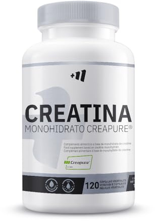 MASmusculo - Creatina Monohidrata Creapure - 120 Cápsulas Vegetales - Recuperador Muscular - Aumenta Masa Muscular - Mejora Rendimiento Físico - Reduce la Fatiga