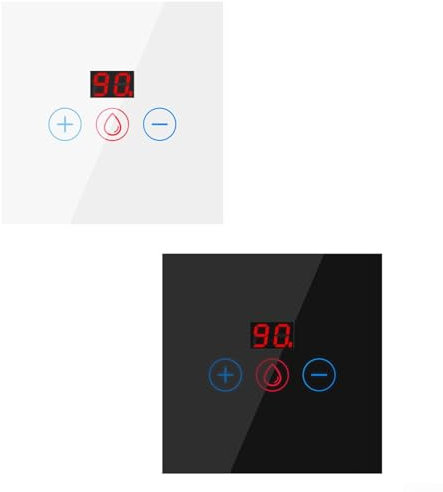 ReachMall for IMMERSION WiFi Smart Timer Switch, Heater Timer Switch, 2.4G WiFi Water Heater Switch, for Smart Timer Touch Boiler Switch, For Smart Life APP(black)