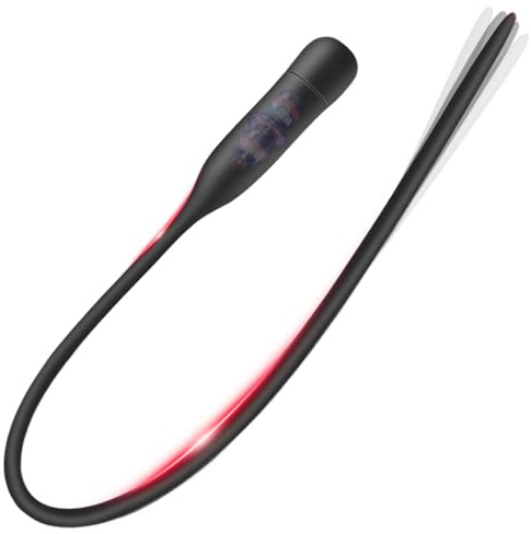 BDSMYEE Dilatador Uretral de Silicona con 10 Modos de Vibración, Vibrador de Pene y Próstata, Dilatadores Uretrales para Hombres, Juguete Sexual Erótico para Hombres en Solitario (Largo)