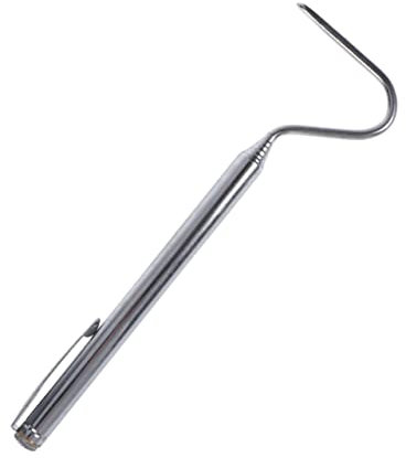 CIYODO Schlangenhaken Einziehbar Aus Edelstahl 68cm Teleskopschlangenhaken Für Reptilienfänger Robust Leicht Zu Tragen Für Schlangenliebhaber Und Tierfänger