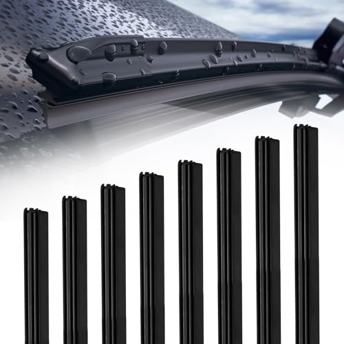alwaiiz 8 Pièces caoutchouc essuie glace 700mm, Désossé caoutchouc d'essuie-glace, Généralités lame essuie glace