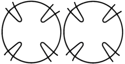 PRETYZOOM Soportes Antideslizantes 4 Piezas de Hierro para Estufa de Gas Diseño de 4 y 5 Garras Resistentes a Altas Temperaturas para Cocina Segura