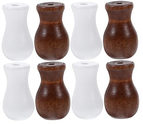 Uonlytech 8stücke Zugschnurknöpfe Für Fensterrollos Jalousien Und Vorhänge Holz-hängegriffe Rolloschnurquasten Ersatzschnurknöpfe