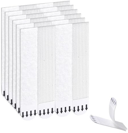 UZYXC 12 Paia Velcro Adesivo Forte Appendi Quadri - Biadesivo Extra Forte Senza Chiodi Senza Residui per Pareti Lisce (Supporta 7kg)