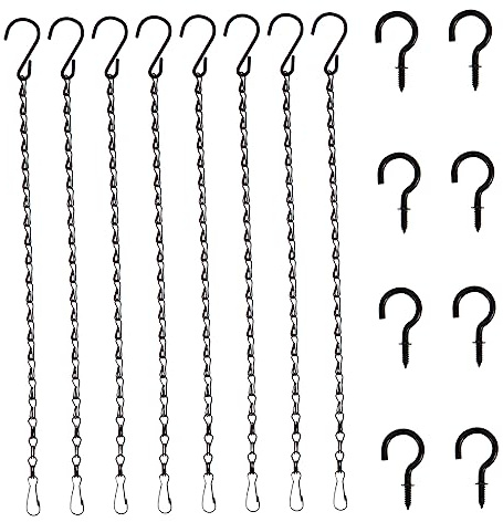 TOYANDONA 8 Piezas Cadena para Comedero de Pájaros Cadenas para Colgar Comederos de Pájaros Bebederos para Decoración para Macetas y Faroles Jardín