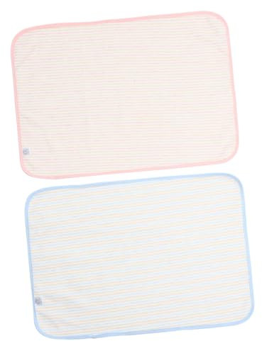BIUDECO Tapis de Change 2 Pcs Imperméable Coton Lavable pour Bébé Usage Multiple