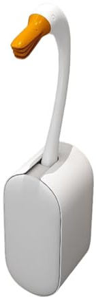 Wall Mount Toilet Brush,Travel Toilet Brush Swan Design - Space-Saving Scrubber with Liquid Holder for Bathtub Bathroom Sink Flooring Sink Washbasin