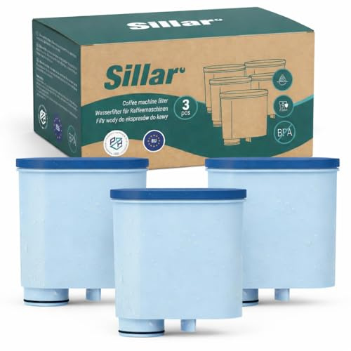 Sillar Cartuccia Filtro Acqua compatibile con Philips AquaClean CA6903/10 & CA6903/22 – per Macchina da Caffè, LatteGo & Saeco – Anticalcare & Gusto Migliore – Set da 3