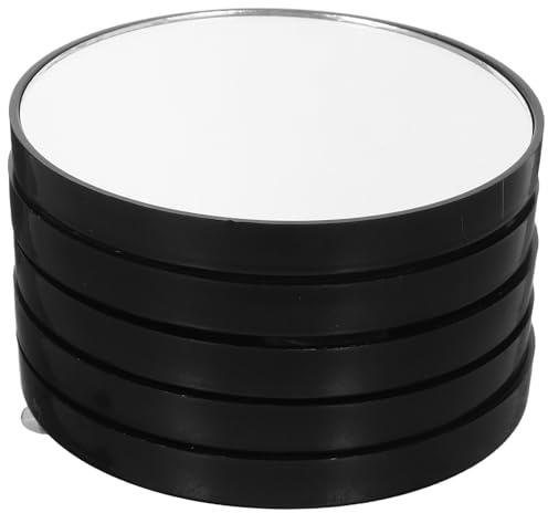 MUSISALY Espejo de Maquillaje Portátil Aumento 5X Mini Espejo de Mano Ventosa Cristal Lupa de Alta Precisión Compacto para Viaje y Limpieza Profunda de Piel