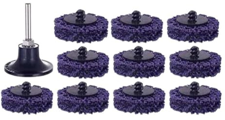 WIIYENA 10PCS Purple King Kong Rust Remover Grinding Wheel Disc, 50mm Abrasive Polishing Disc for Angle Grinder, Paint Removal and Surface Cleaning
