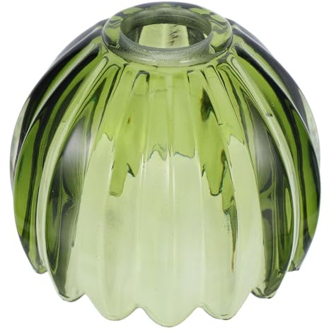 Baluue Green Glass Lamp Shade Replacement, Small Tulip Flower Lampshades for Pendant Light, Wall Sconce, Chandelier, Floor & Table Lamps, Vintage Style Light Covers (1 Pack)