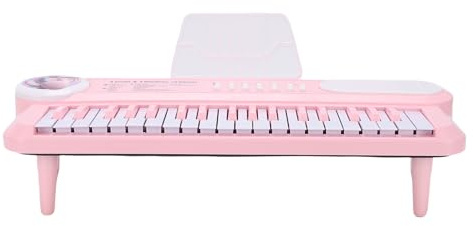 Generic per Bambini Tastiera Elettrica Digitale con Microfono 37 Tasti Leggero per Principianti, Giocattolo Portatile per L'apprendimento della Musica, Materiale Plastico