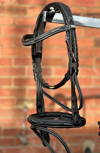 Equipride Super Soft English Calf Leather Bridle with Reins BLACK (Pony)