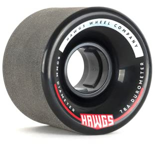 Hawgs Chubby Hawgs Longboard-Räder, 60 mm, 78a, Schwarz