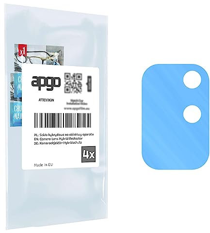 apgo 4 Stück Hybrid Kameraschutz, Kamera-Schutzglas kompatibel mit OnePlus 8T+ 5G, Linsenschutz, 9H Härte, Schutz für Kameraobjektiv, Anti-Kratzer, transparent