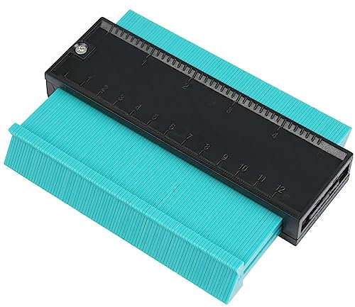 Irregular Contour Gauge, Plastic Outline Profile Shape Contour Duplications Guage Duplicator Kit, Irregular Shapes Measure Ruler Gadget Woodwork Measuring Tool Set for Corners and Contoured