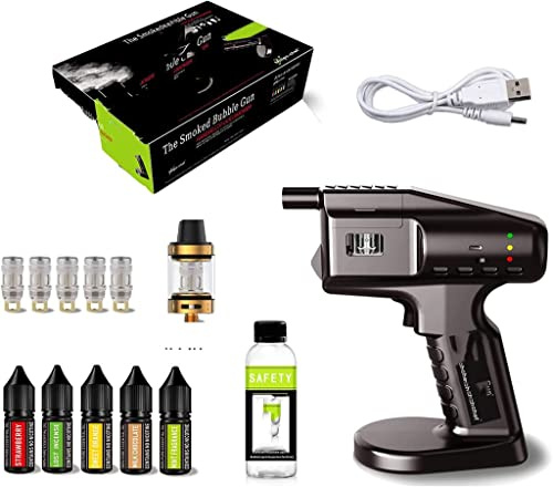 BDXZJ Cocktail Smoker Flavor Blaster Cocktail Bubble Maker Pistolet À Fumer Portable Pistolet À Bulles De Fumée Chargement USB pour Viande Saumon Boisson Fromage Barbecue