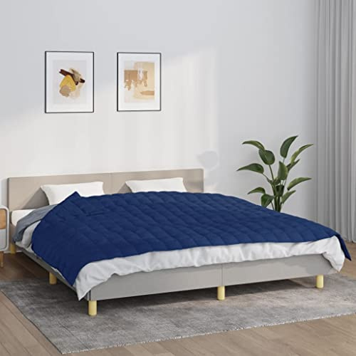SKM Gewichtsdecke Blau 155x220 cm 7 kg Stoff, Weight: 7.3 kg, 350740