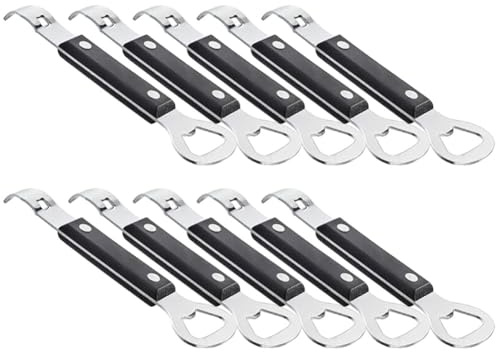 CENMEN 10 abrelatas manual de acero inoxidable, perforador de latas, abrebotellas, abridor de cerveza, apto para lavavajillas