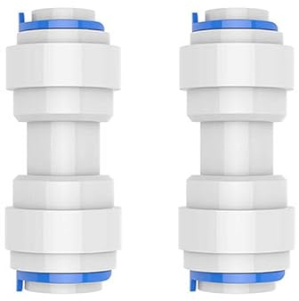 PAROAD Gerader Reduzierverbinder 5/16 auf 1/4 – Schnellverbinder Steckkupplung für Schlauch und Rohr, für Side by Side Kühlschrank, Wasserfilter und Osmoseanlage