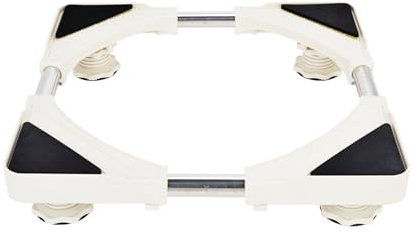 Pedestal Lavadora con 4 pies, carga de oso, máx. 200 kg, estructura inferior para lavadora, ancho ajustable 47-70 cm, altura 7 cm, base de lavadora, base de lavadora