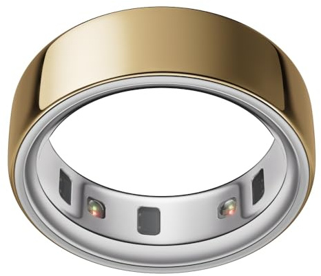 Oura Ring 4 - Gold - Größe 13 - Smart Ring | Messen Sie zuerst mit Oura Ring 4 Sizing Kit | Sleep Tracking Wearable - Herzfrequenz - Fitness Tracker - Bis zu 8 Tage Batterielaufzeit