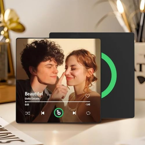 Personalisierter Spotify Fotomagnet Kühlschrankmagnet mit Musik Fotogeschenk für Geburtstag Weihnachten Valentinstag Personalisierte Geschenke für Frauen Männer Freundin Mädchen
