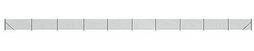 Robuste grüne Maschendrahtzaunrolle mit Flansch, 1,1 x 25 m, ideal für Geflügelnetz, Hühnerstall, Kaninchenstall, Tiergehege und Gartenpaneele