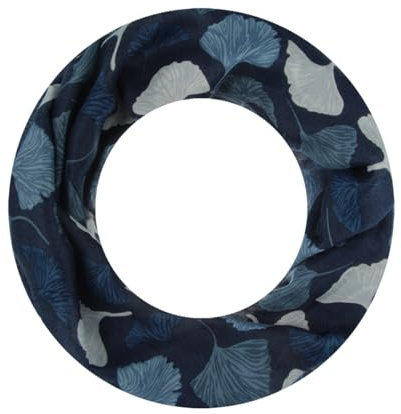 Majea Loop Schal Damen Schlauchschal Halstuch schmaler Loopschal (880051) (blau 13)