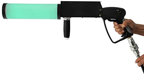 Xlsdlvcnxz Rauchmaschine Handheld Nebelmaschine CO2 Smoke Gun Für Party Hand Held Smoke Machine Nebelpistole Für Party DJ Effekte
