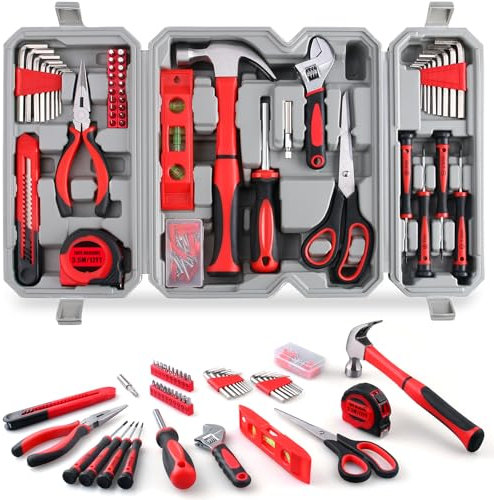WINNER 160-Piece All-Purpose Household Tool Kit in Delicate Toolbox, Suitable for Both Male and Female, Great for Common Home Repairs, House DIY Project, Garage, Office, Housewarming and Birthday Gift