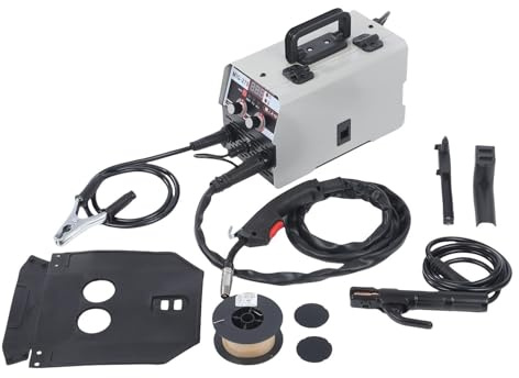 Schweißgerät MIG MMA TIG 3 in 1, 250A 220V Inverter Schweißgerät/Schweissgerät, Fülldraht Ohne Gas, LED-Anzeige, Zubehör – Kompakt für Anfänger & Profis
