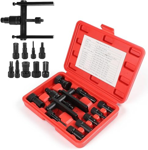 Zevmi Set Estrattore Cuscinetti Interni 10 Pezzi: 8-25 mm Attrezzo Estrattore Cuscinetti Ruota Strumento di smontaggio del Cuscinetto Interno con Scatola per Cambio Auto Camion Moto