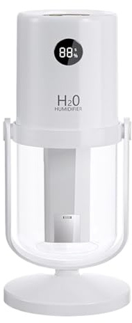 Mini difusor, fabricante de niebla digital, capacidad de tanque de agua de 320 ml, de ambientador, oficina, coche, viaje, dormitorio, dispositivo de espacio interior, tecnología ultrasónica