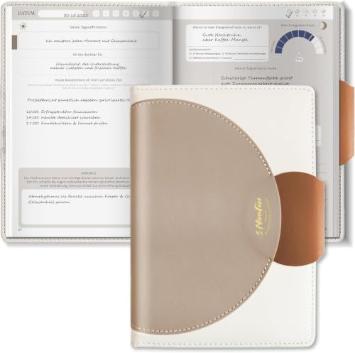 BIROYAL 5 Minuten Tagebuch für Erwachsene, Dankbarkeitstagebuch Erwachsene | Achtsamkeitstagebuch, A5, für mehr Dankbarkeit, Selbstliebe und Glück, Gratitude Journal Erwachsener, 5 Minuten Journal